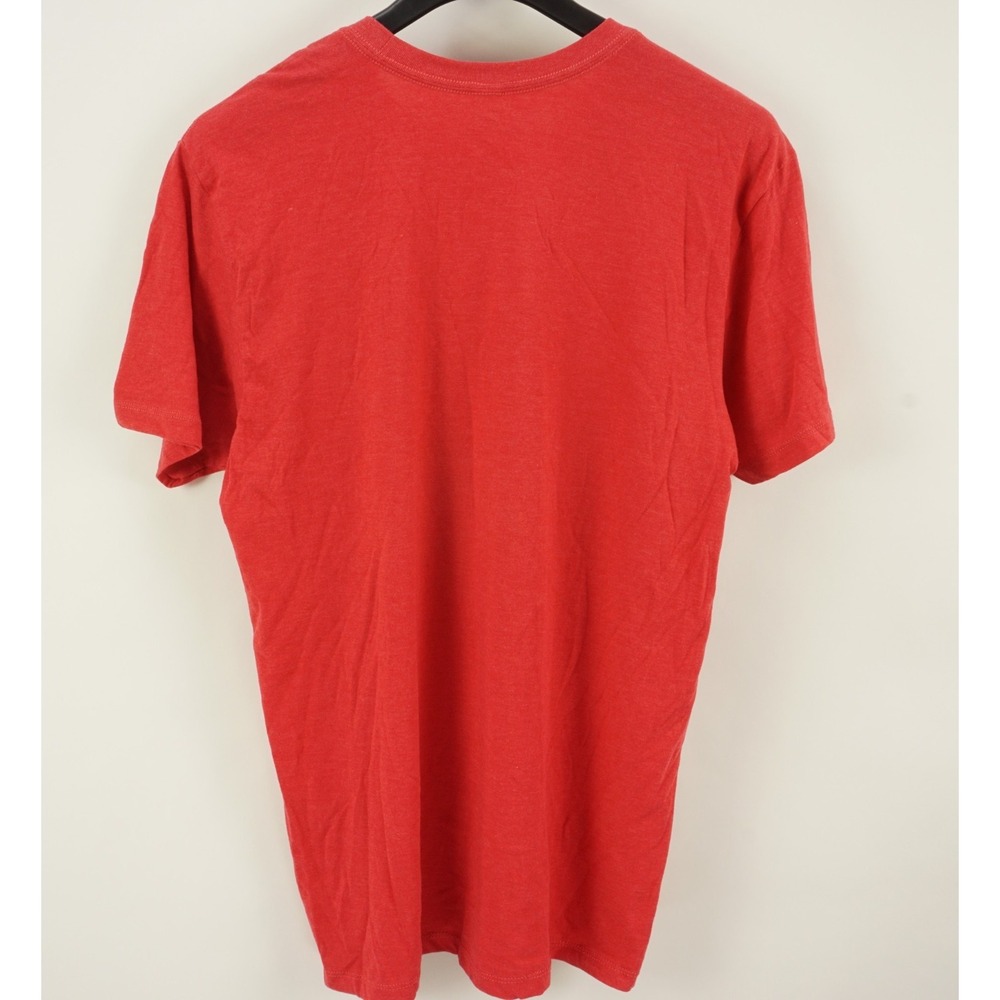 Flag & Anthem Men Large Short Sleeve Red Mountain Summit Outdoor Graphic T-Shirt - Picture 2 of 11